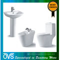 Toilet Set 3 Pieces Toilet Pedetal Basin And Bidet